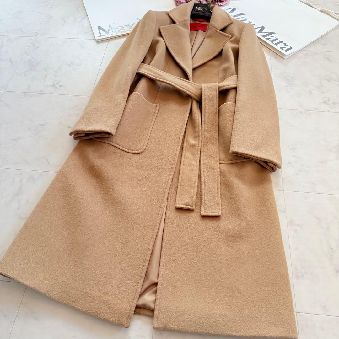 新品同様★MAX&Co. RUNAWAY ロングガウンコート キャメル 40