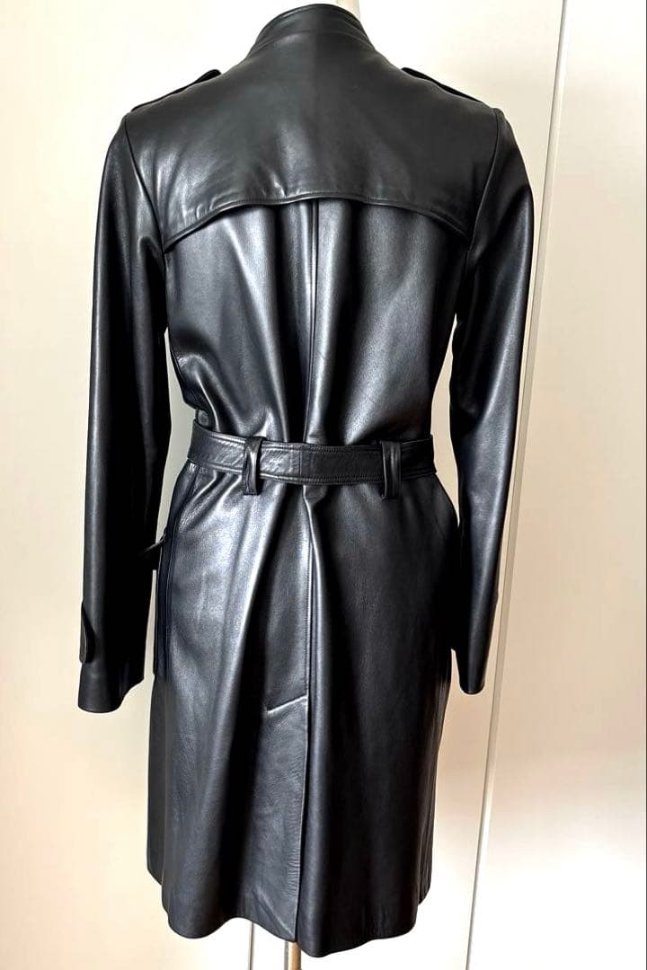 Agnes b. SPECIAL ラムレザーコート ブラック 仏製　<美品>