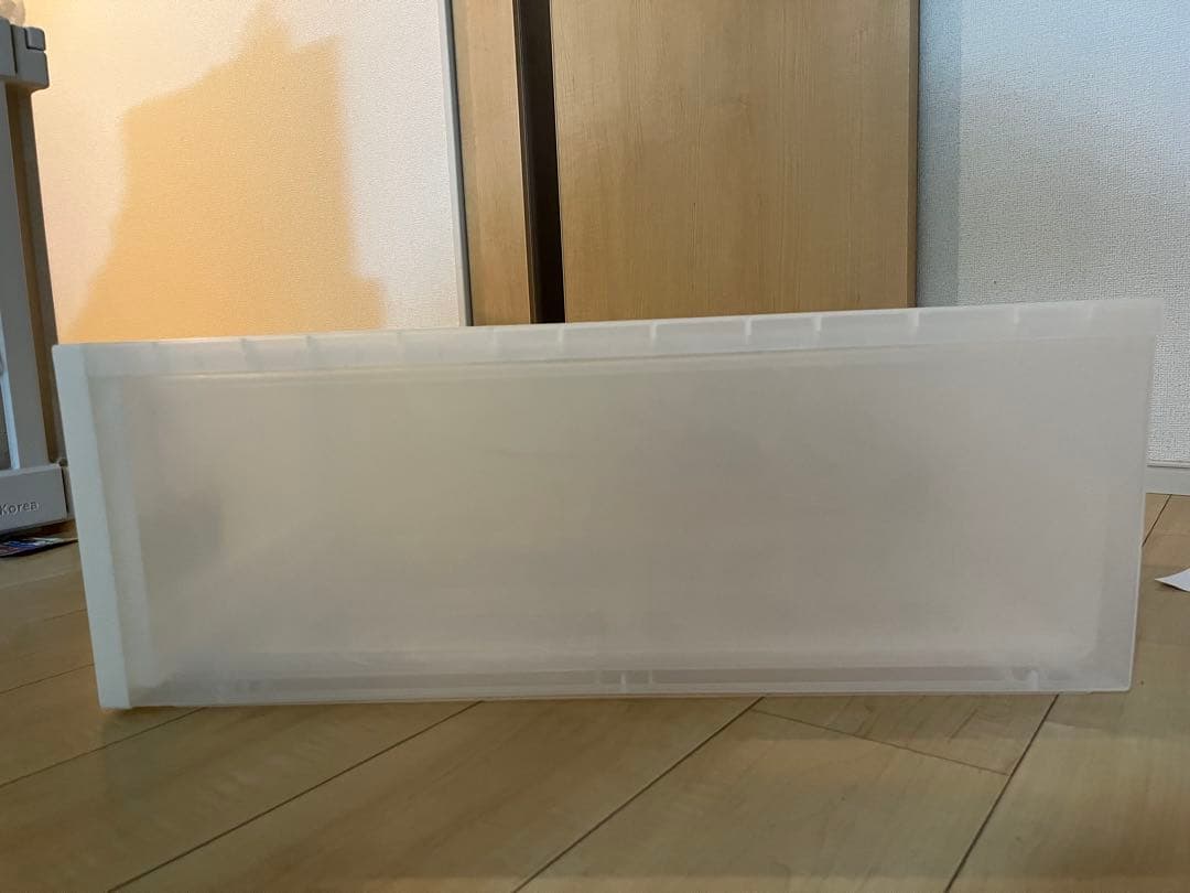 無印良品 衣装ケース 透明 3段