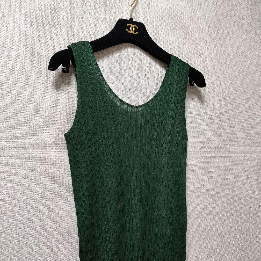 美品❢イッセイミヤケ　ノースリーブ　チュニック　プリーツプリーズ
