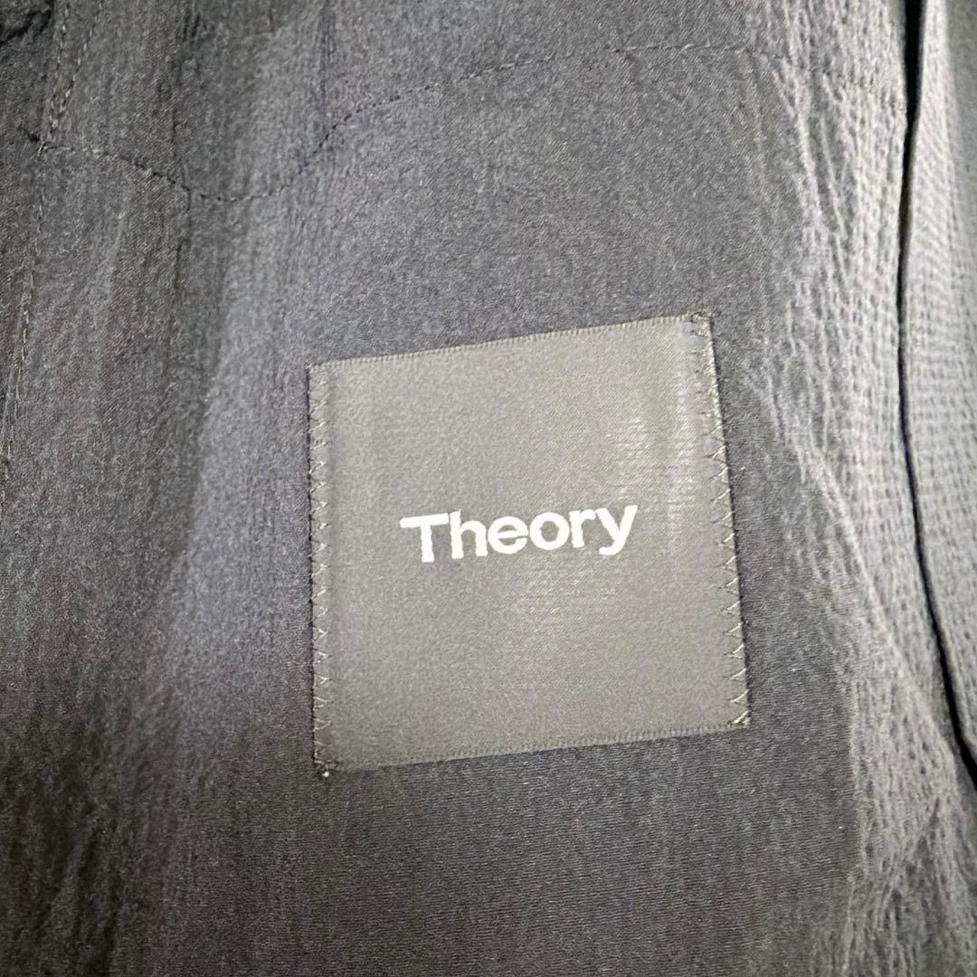 【大人気】Theory Clinton シアサッカー　テーラードブラック　38
