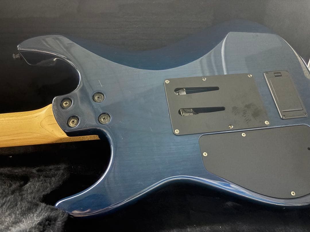 FERNANDES エレキギター ブルー 24フレット ハードケース付き