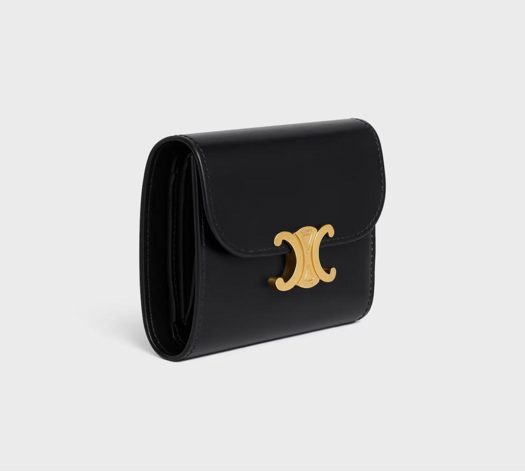 CELINE 黒 三つ折り財布