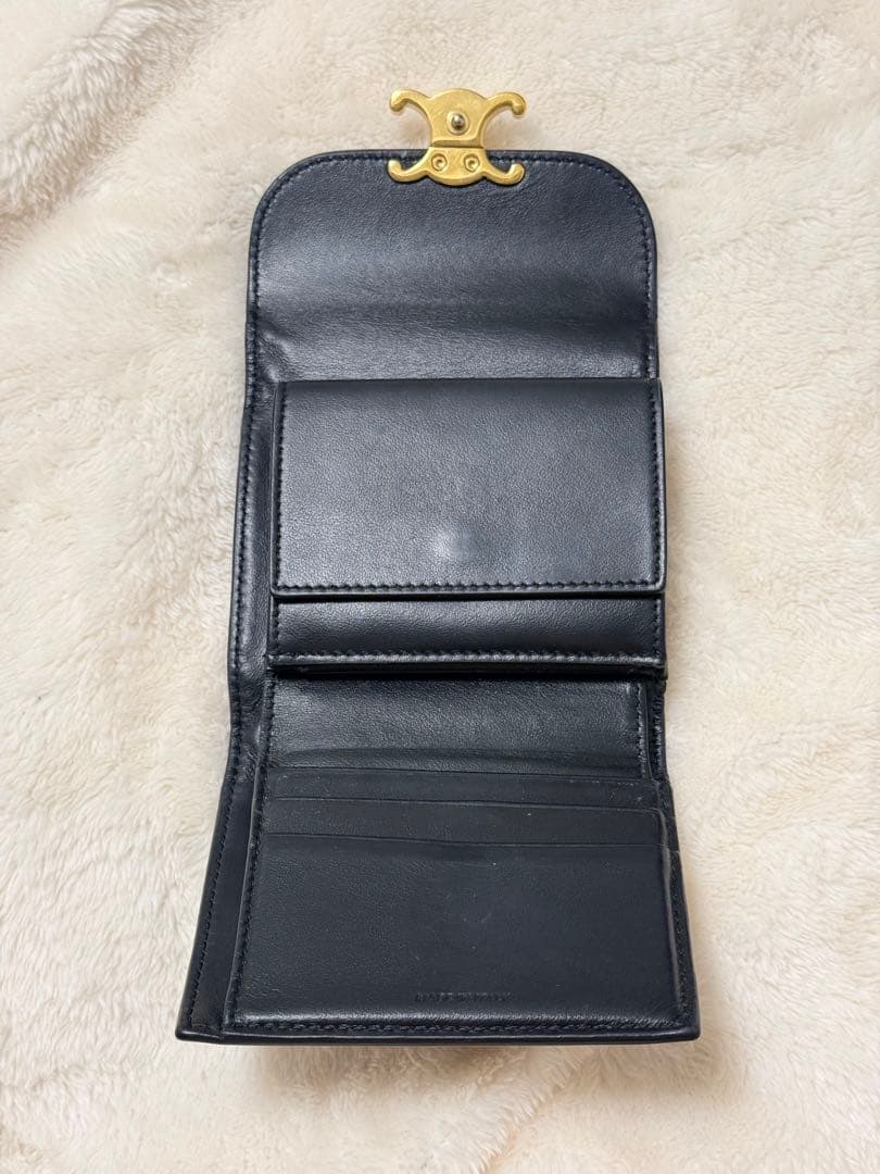 CELINE 黒 三つ折り財布