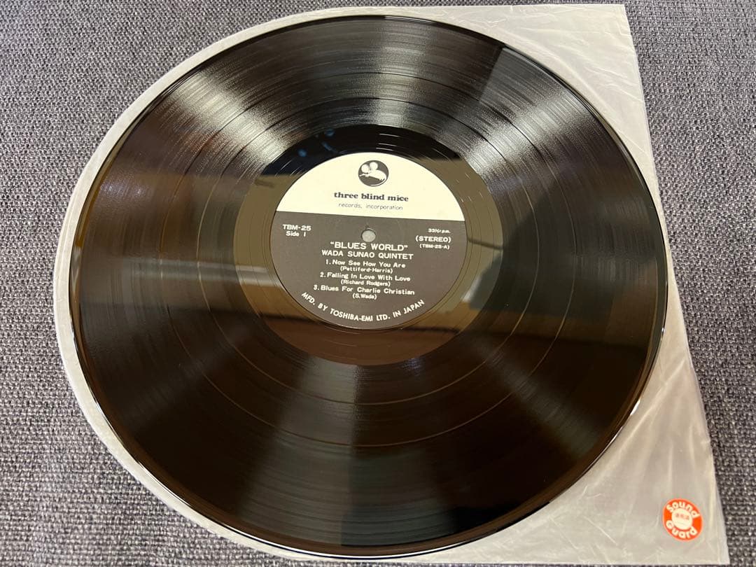 美品1974年 TBM-25 和田直 五重奏団 ブルース・ワールド LPレコード