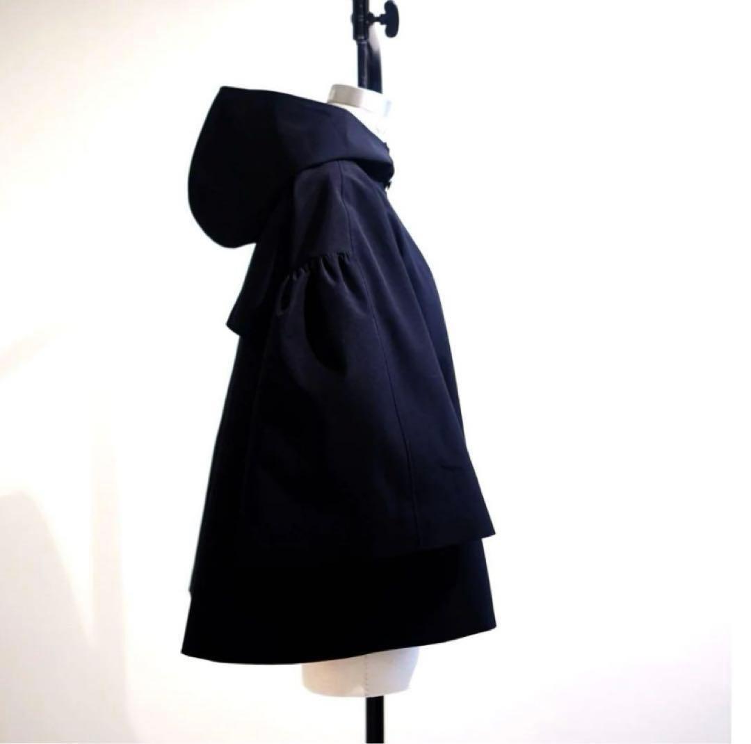 美品 Liten リテン キュービックトレンチコート　ダークネイビー