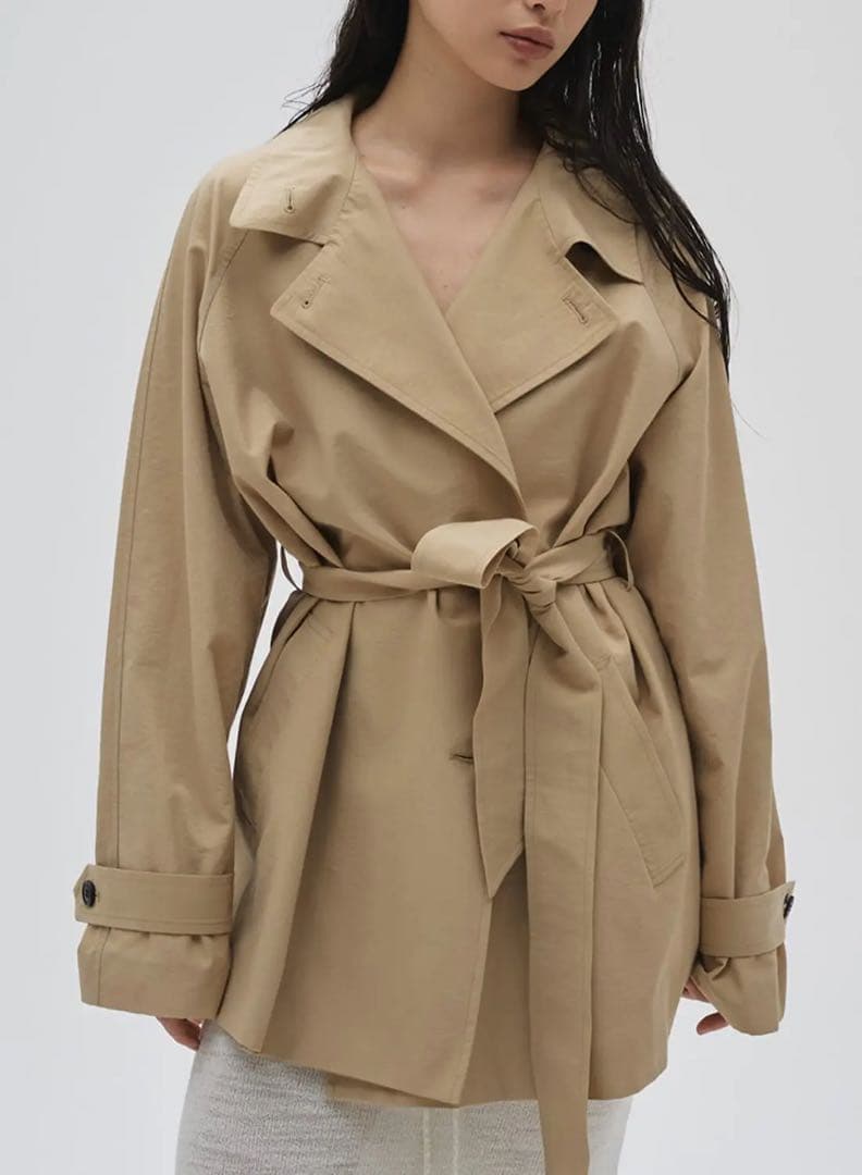 TODAYFUL Spring Short Trench ベージュ　38