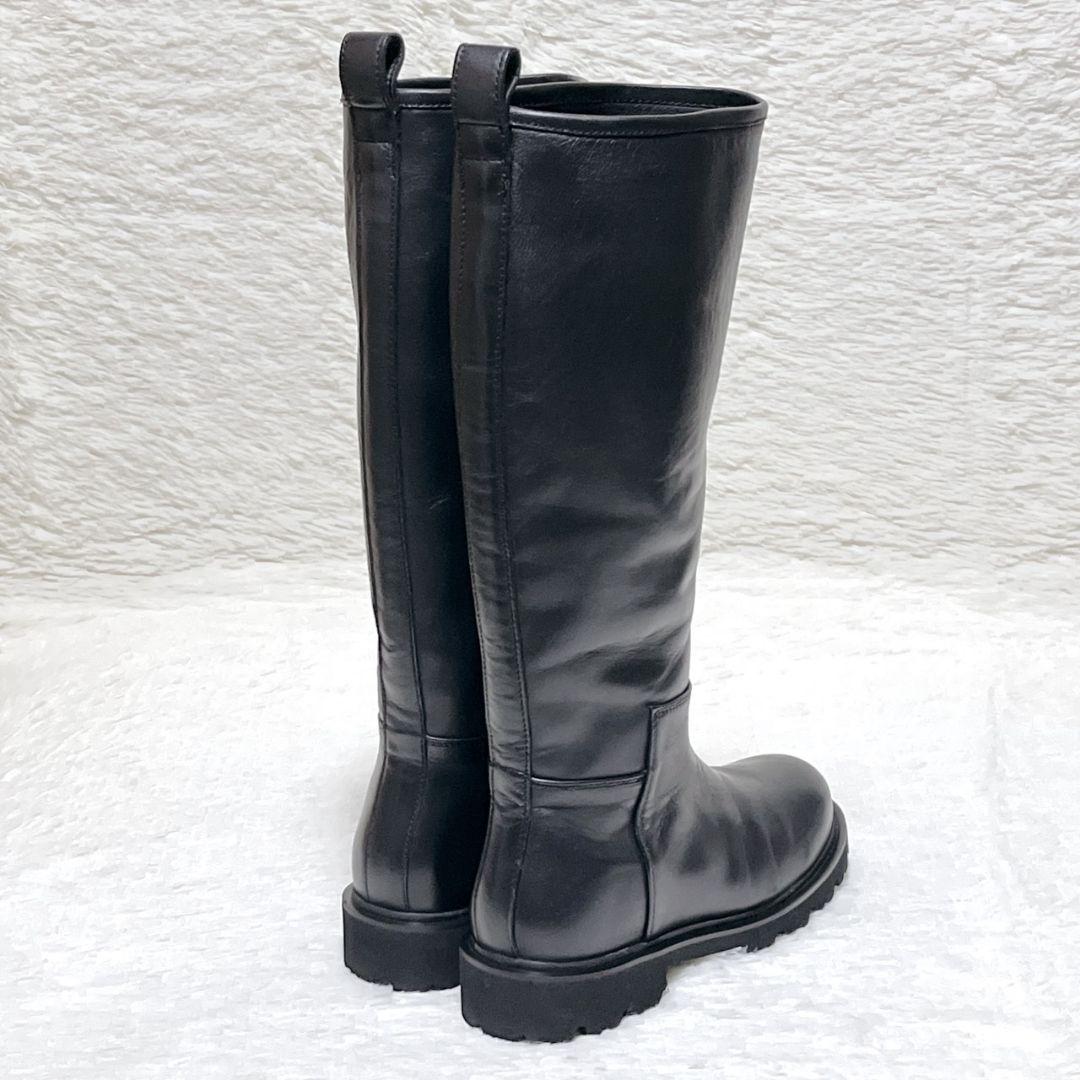 【極美品】カミナンド CAMINANDO ロングブーツ 8 黒 25cm 厚底