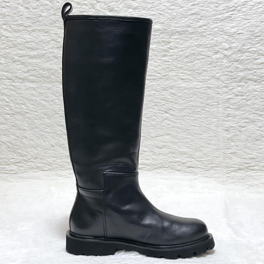 【極美品】カミナンド CAMINANDO ロングブーツ 8 黒 25cm 厚底