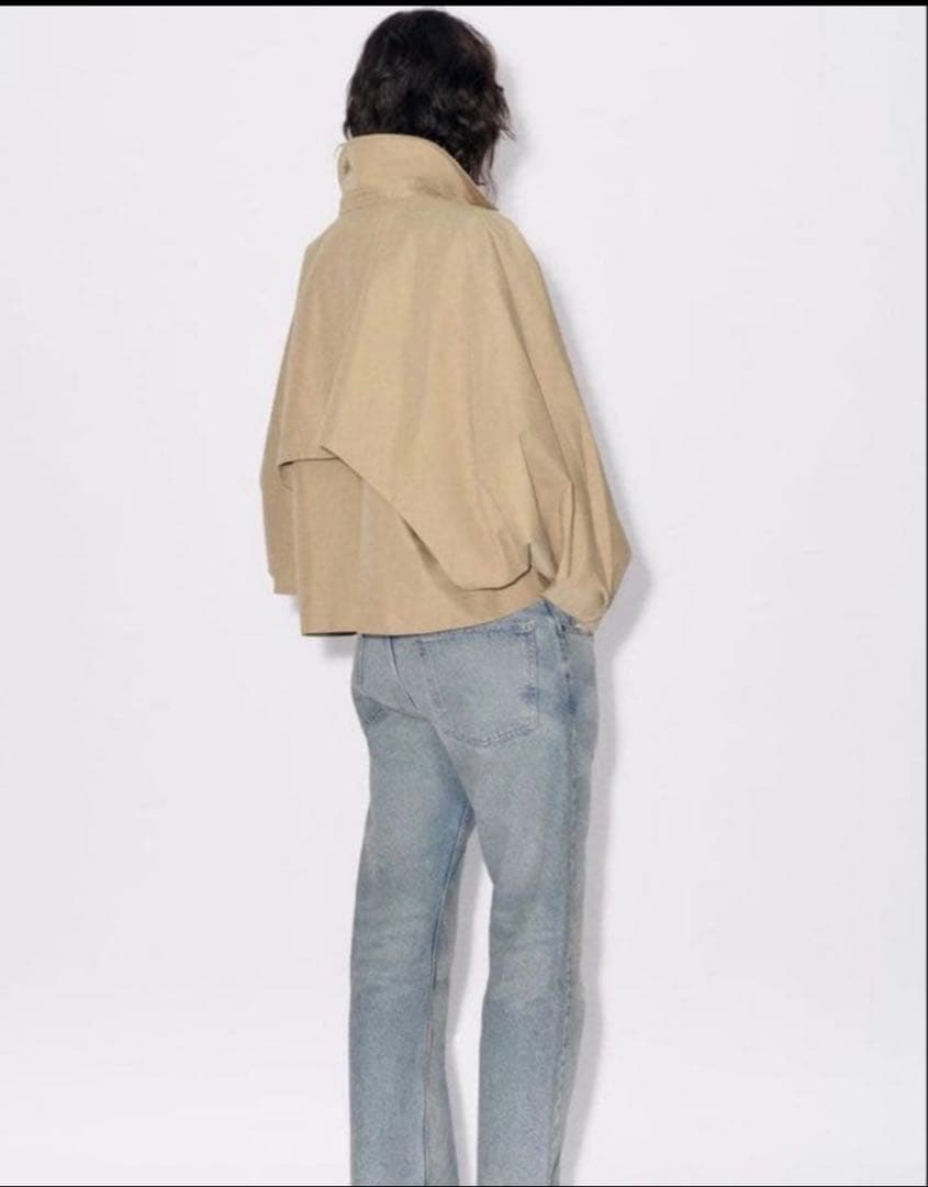 【美品】ZARA ZW COLLECTION ケープ トレンチコート ベージュ