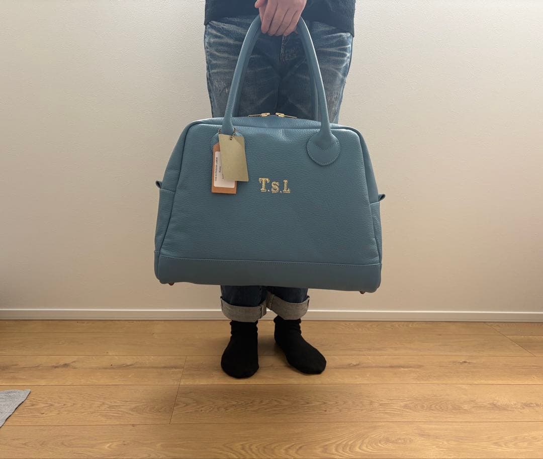 the superior laborレザーボストンバッグ