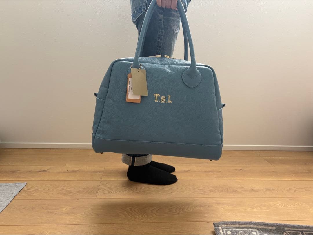 the superior laborレザーボストンバッグ