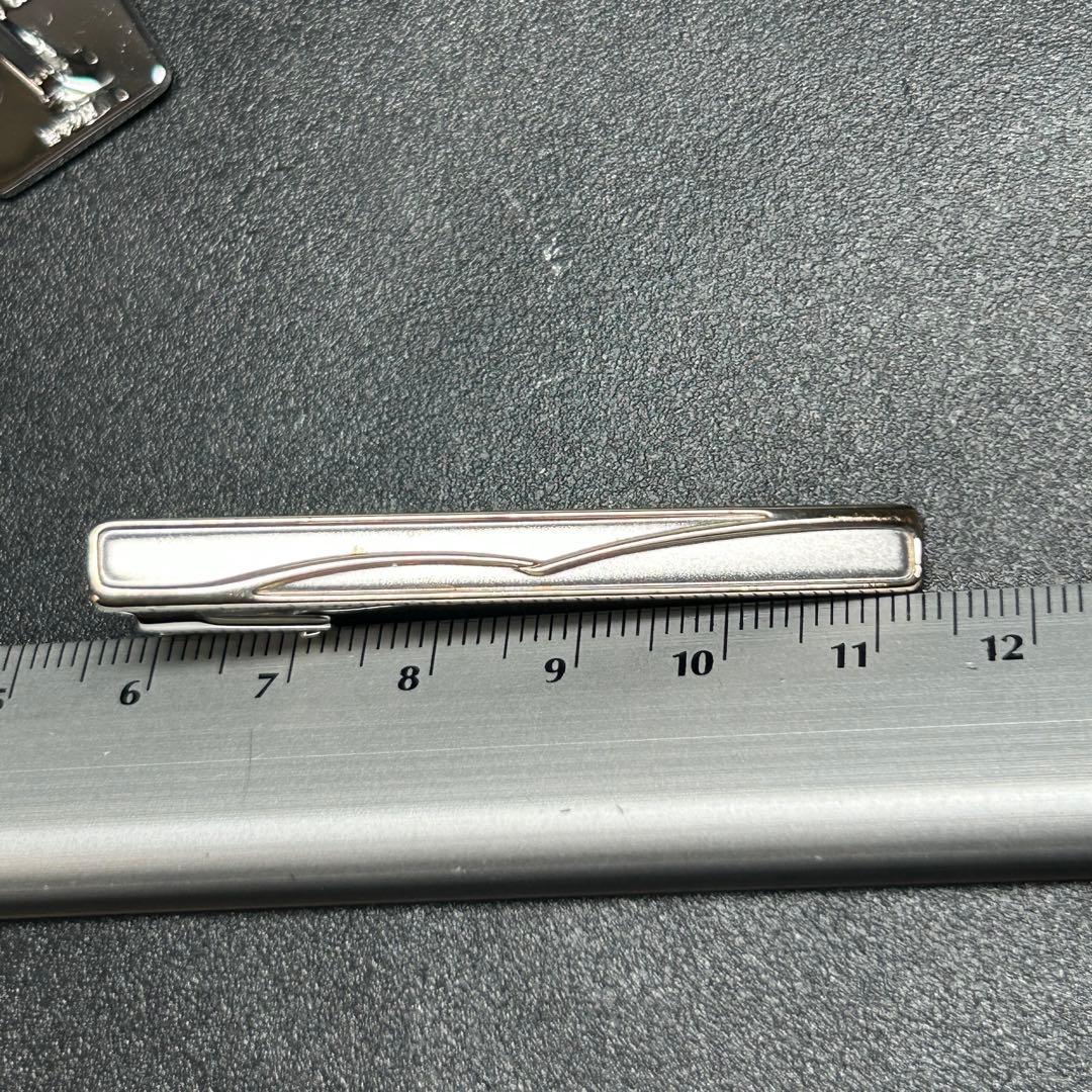 レア　銀座　和光　14金張　シルバー＆ゴールド　ネクタイピン・カフリンクスセット