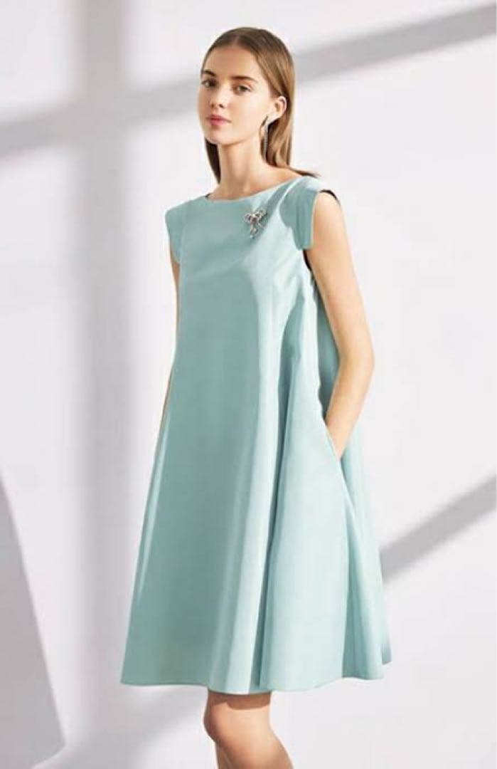 極美品✨2024年 完売 フォクシー プリマヴェーラドレス Aライン 限定ミント