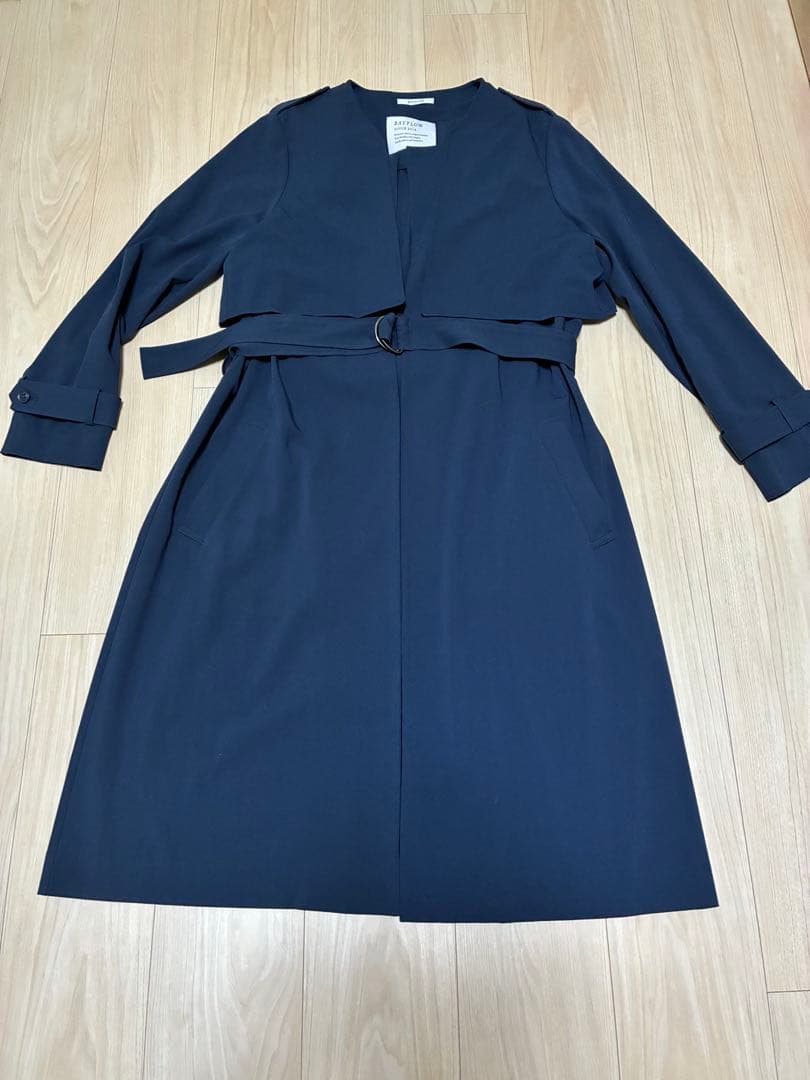 BAYFLOWベイフロー　3wayトレンチコート　S ネイビー　美品