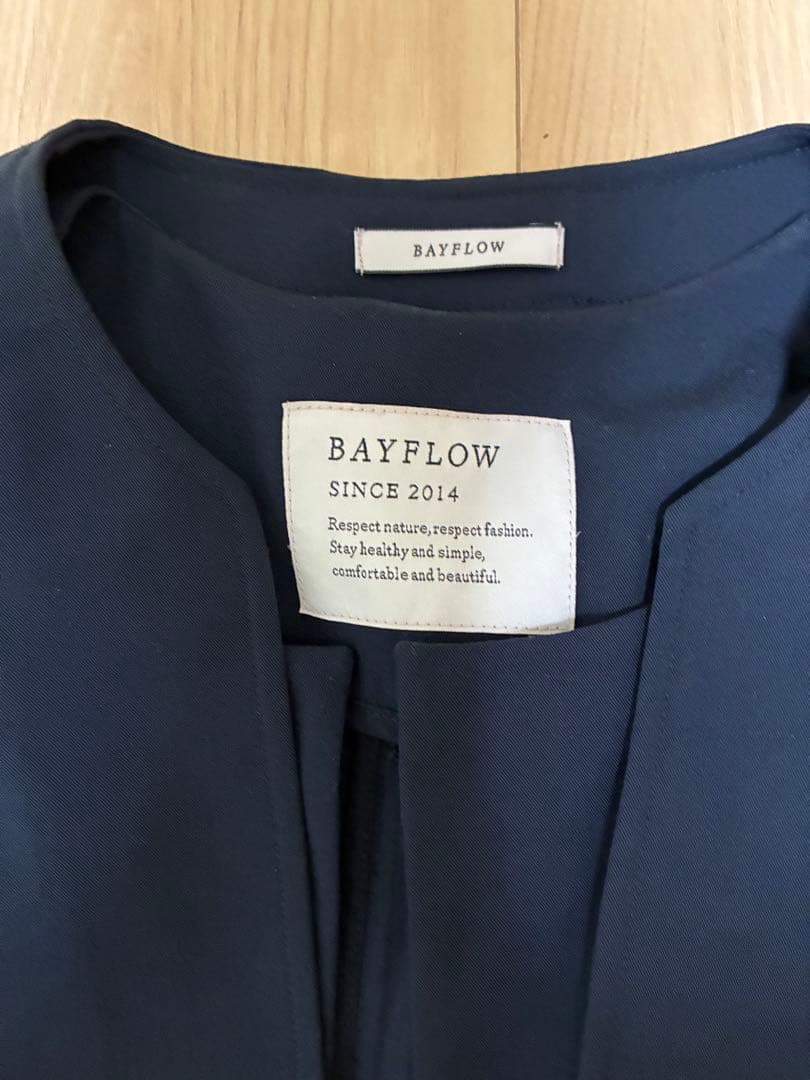 BAYFLOWベイフロー　3wayトレンチコート　S ネイビー　美品