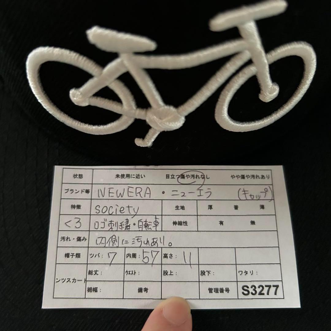 【NEW ERA ×SOCIETY 】激レア‼︎キャップ　自転車ロゴ　入手困難