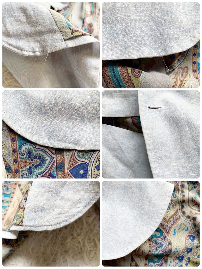 ETRO　エトロ　ペイズリー　ジャガード　テーラードジャケット　サイズ52