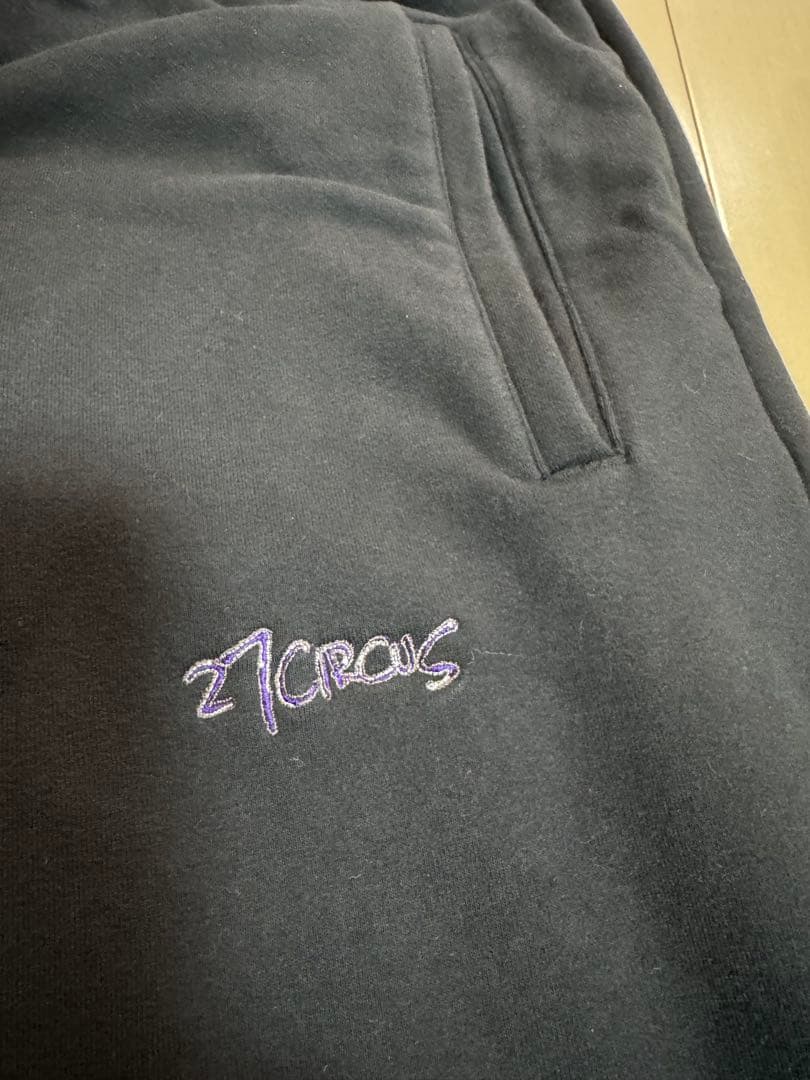 AMNJX平本蓮27CIRCUS ブラック スウェットパンツ