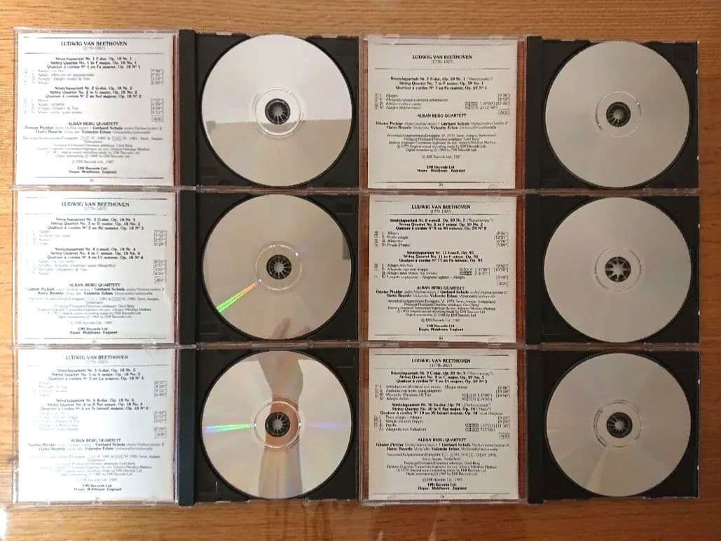 希少10CD ベートーヴェン 弦楽四重奏曲全集 アルバン・ベルク弦楽四重奏団