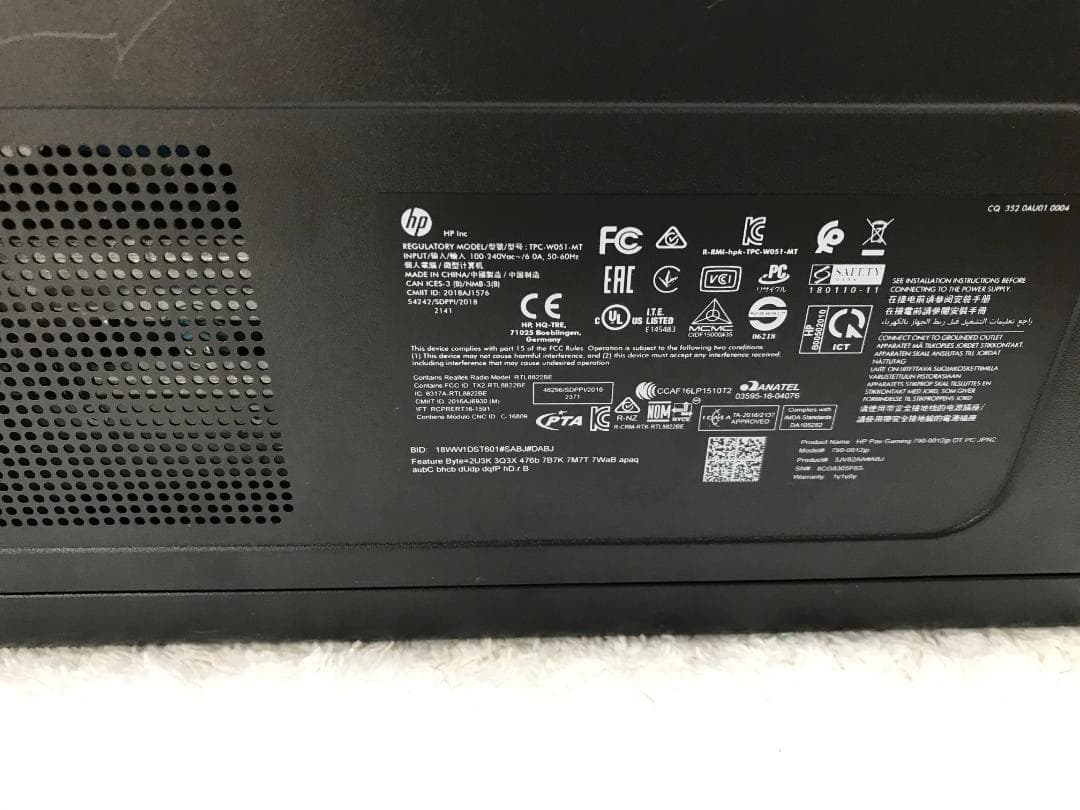 ⇒ゲーミングPC RTX3060Ti Corei7 SSD256 12TB大容量