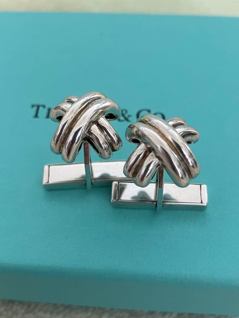 Tiffany & Co. ティファニー　スターリングシルバー カフリンクス