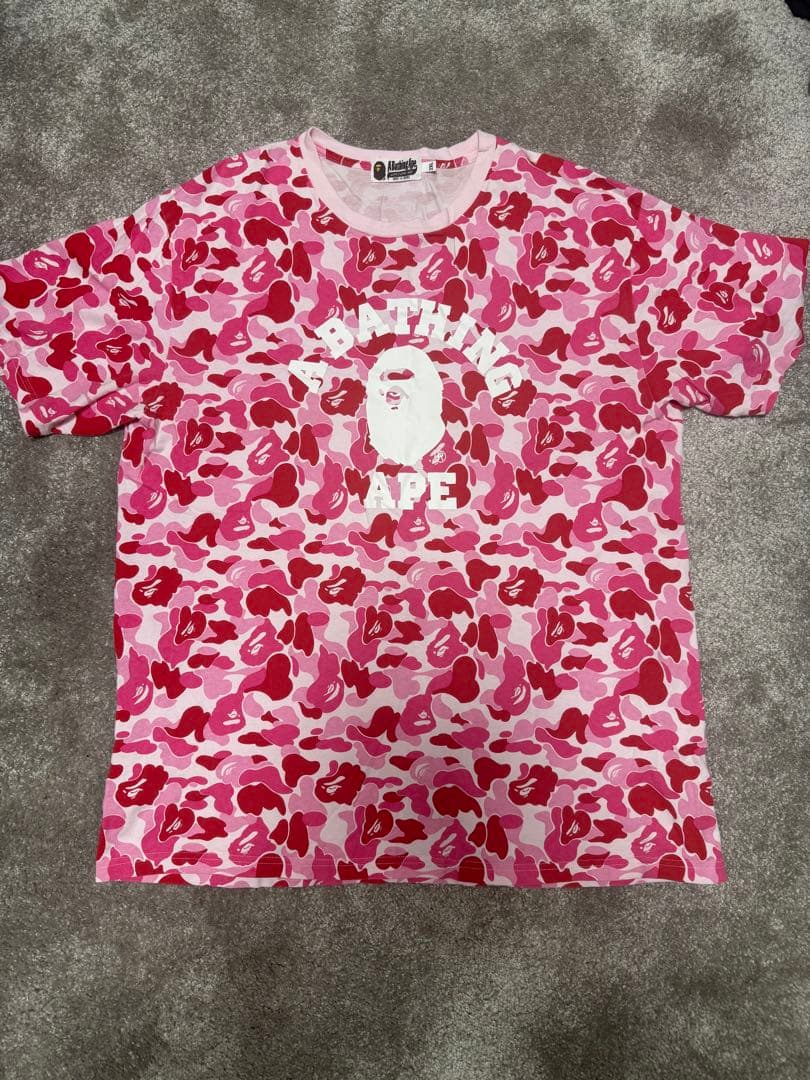 A Bathing Ape ピンク カモフラ Tシャツ 2XL