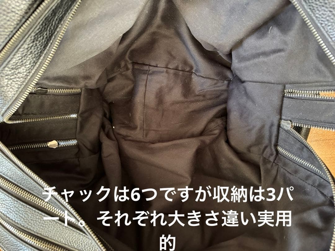 ドルチェ&ガッバーナの旅行用ボストンバッグ。大容量の2WAYレザーバッグ。出張も