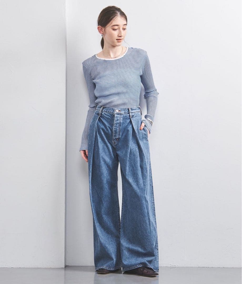 フィルザビル FILLTHEBILL デニム タックデニム ワイドデニム 今期