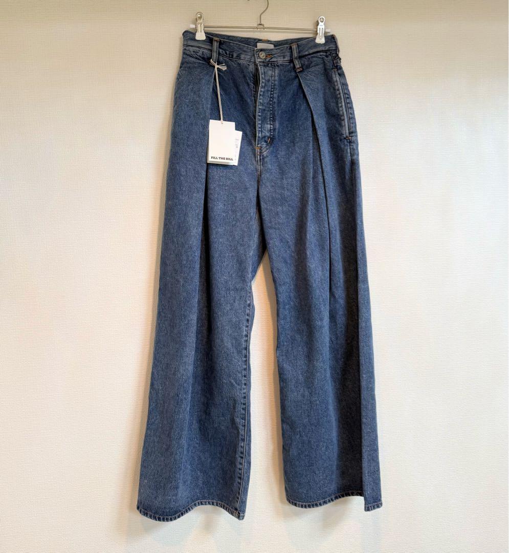 フィルザビル FILLTHEBILL デニム タックデニム ワイドデニム 今期