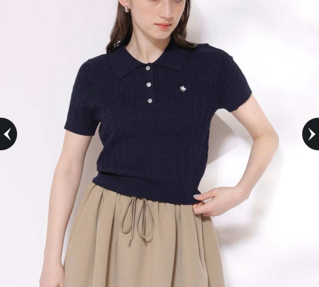 Rirandture〈POLO BCSコラボ〉ケーブルポロニット(試着のみ)