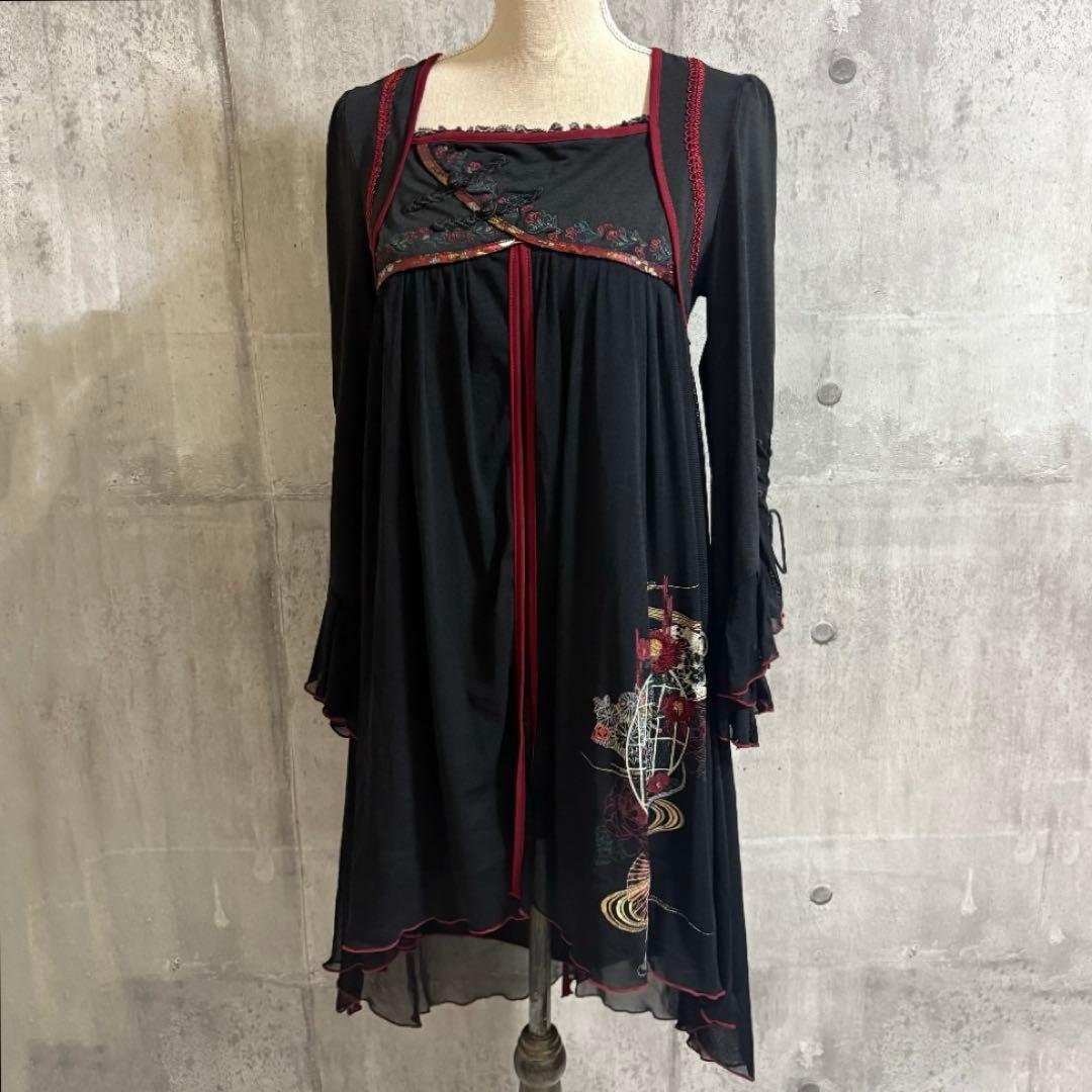 OZZ ONESTE チャイナ着物風ワンピース オッズオン オッズオネスト