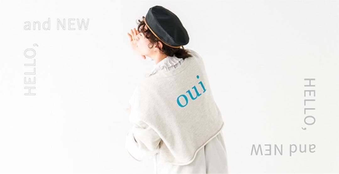 裏毛 oui プリント2wayカーディガン　ネストローブ nest robe