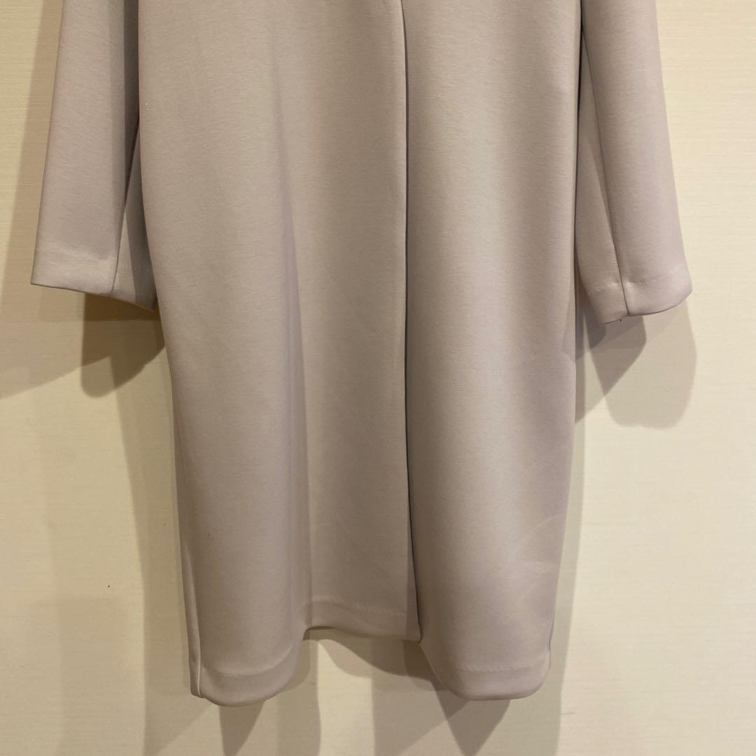 【美品】リヴドロワ RIVE DROITE スプリングコートノーカラー　M
