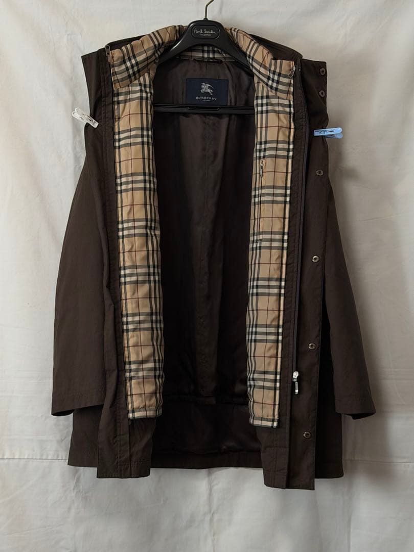 Burberry London バーバリー ハーフコート ライナー、フード付