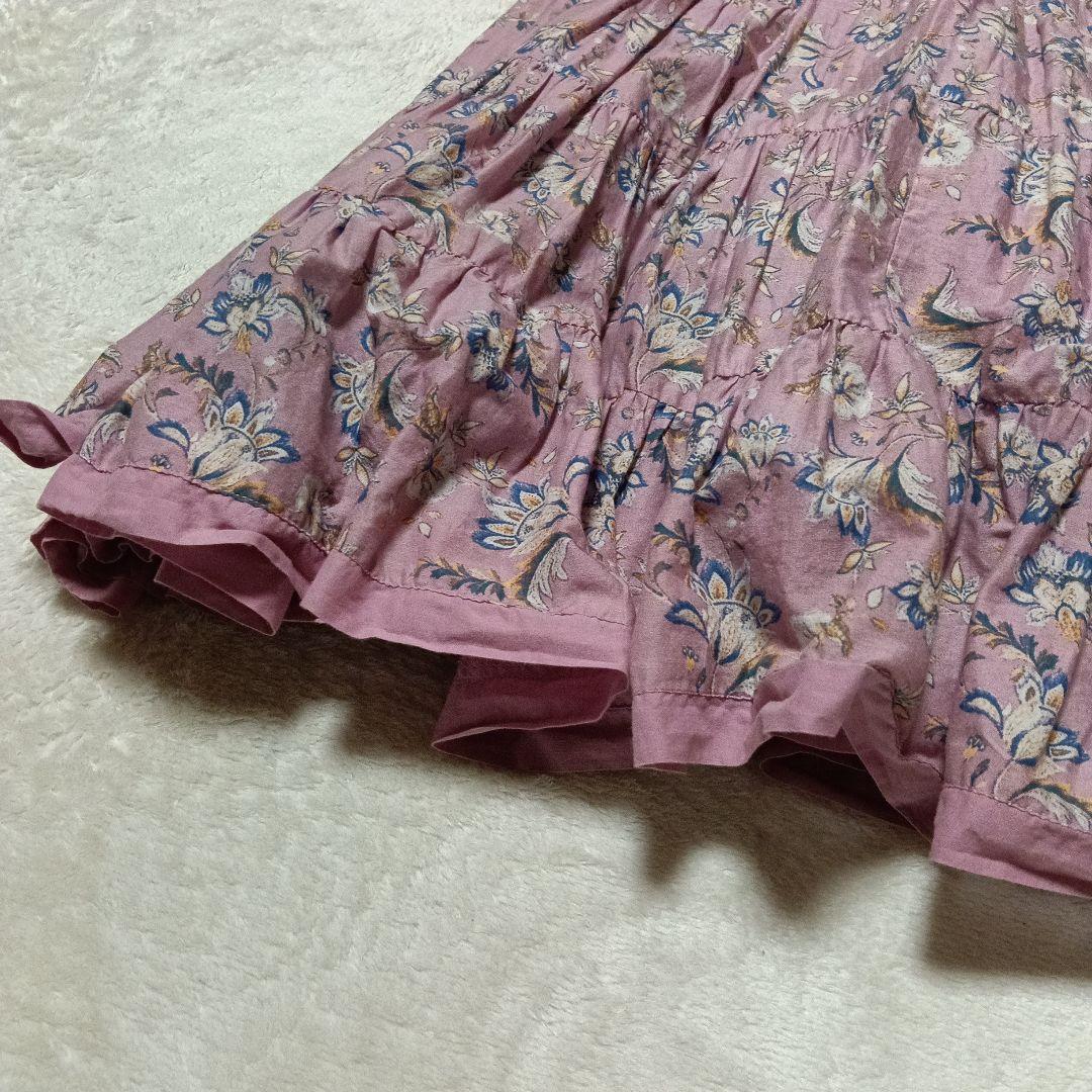 IENA別注　MARIHAインド綿 ティアードスカート