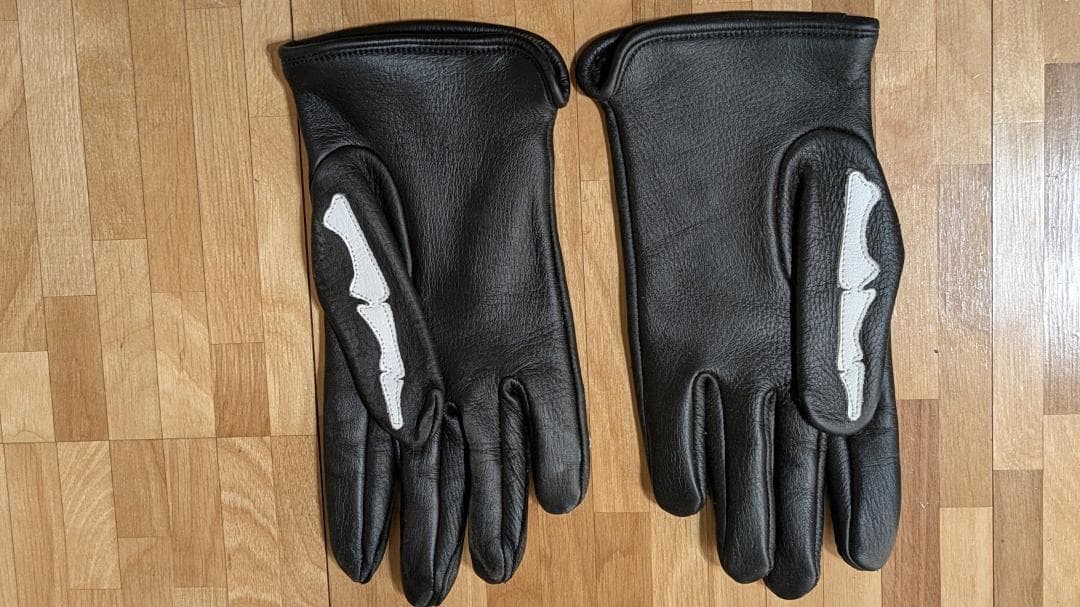 【希少XXL】VANSON レザーグローブ ボーン スカル 骨 バンソン 手袋