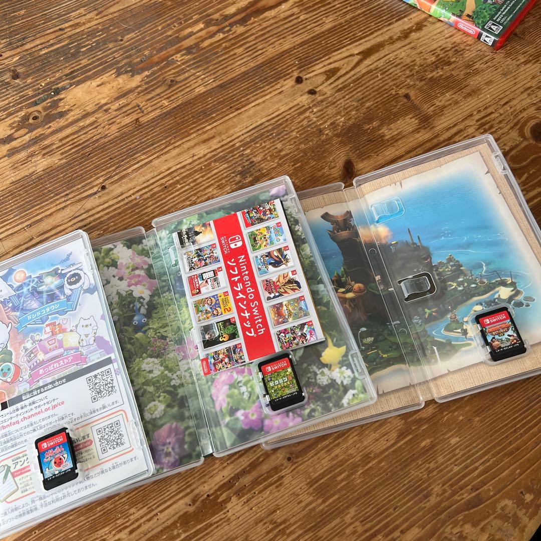 Switchゲームソフトセット　太鼓の達人　ドンキーコング　ピクミン3