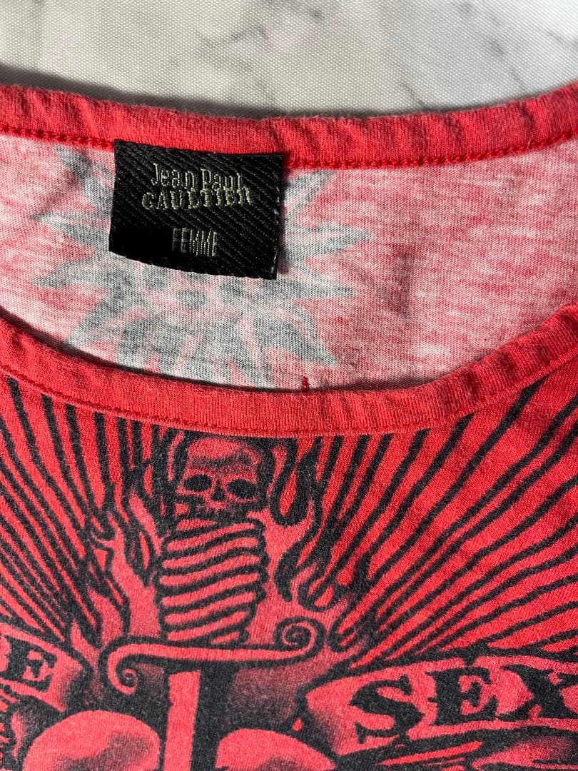 に*し様 ジャンポール・ゴルチェ オム90sタトゥー柄Tシャツ難ありドラゴンGA