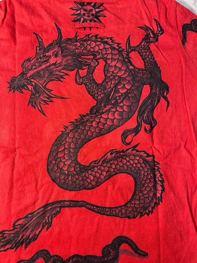 に*し様 ジャンポール・ゴルチェ オム90sタトゥー柄Tシャツ難ありドラゴンGA