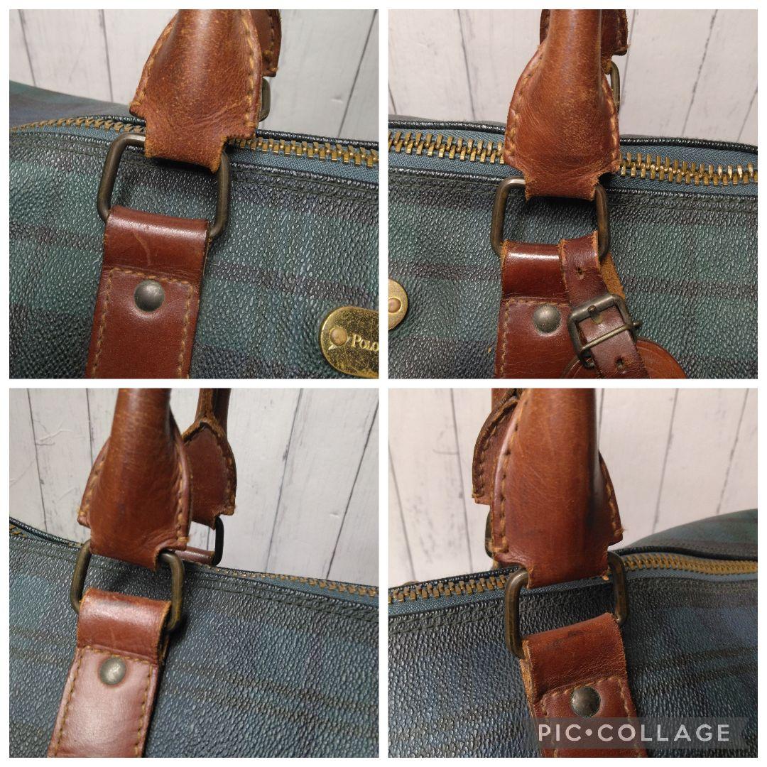 POLO RALPH LAUREN　ボストンバッグ　大容量　PVCレザー
