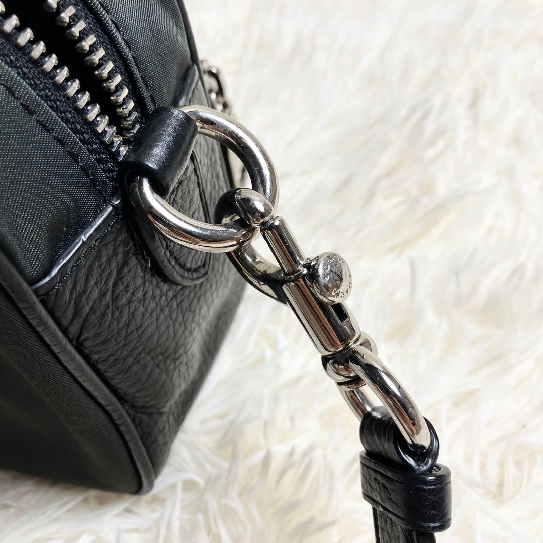 【美品】COACH ＊ボディバッグ エッジ レザー ナイロン