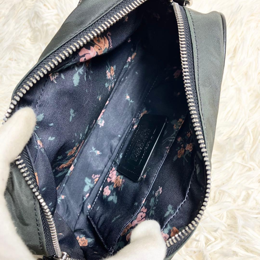 【美品】COACH ＊ボディバッグ エッジ レザー ナイロン