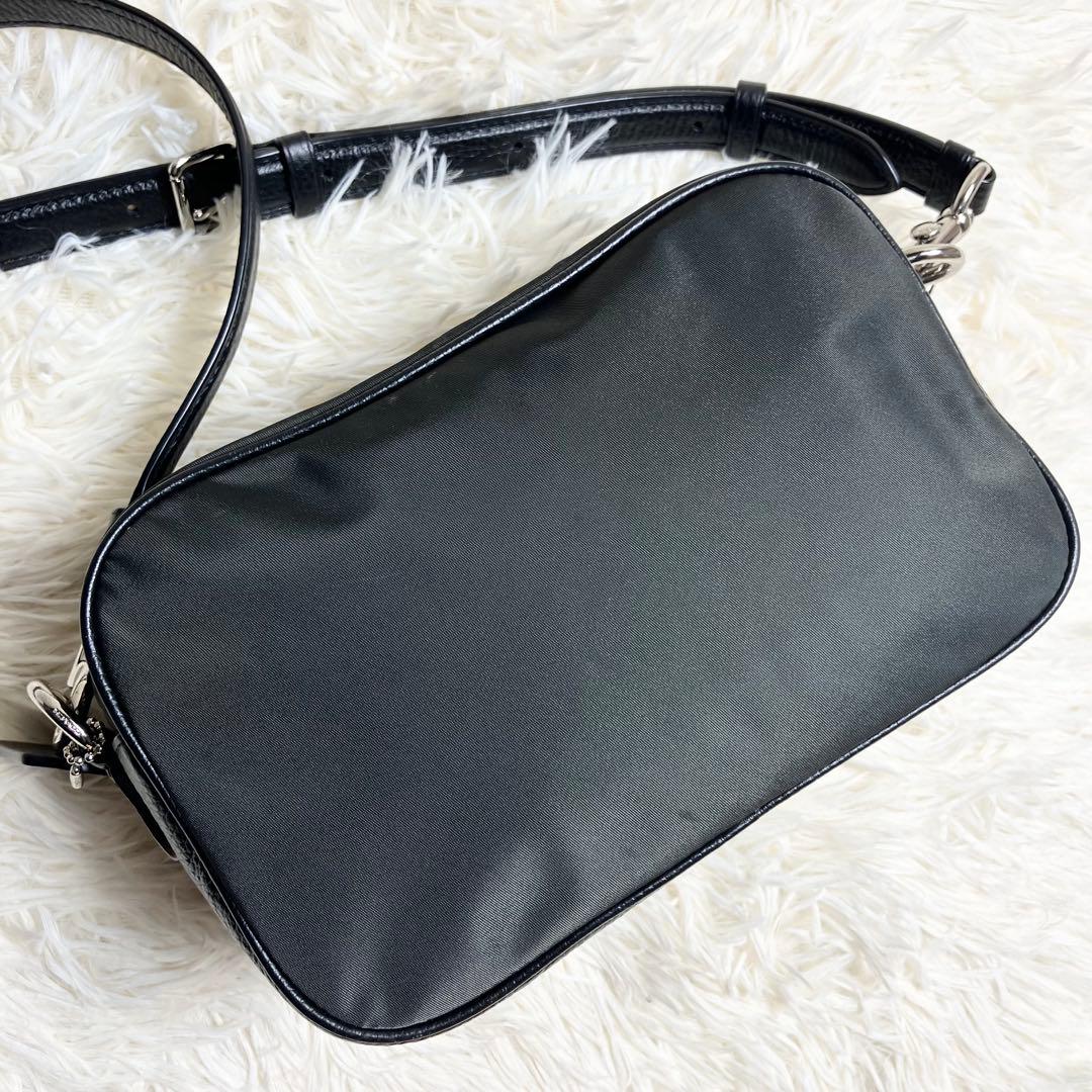 【美品】COACH ＊ボディバッグ エッジ レザー ナイロン