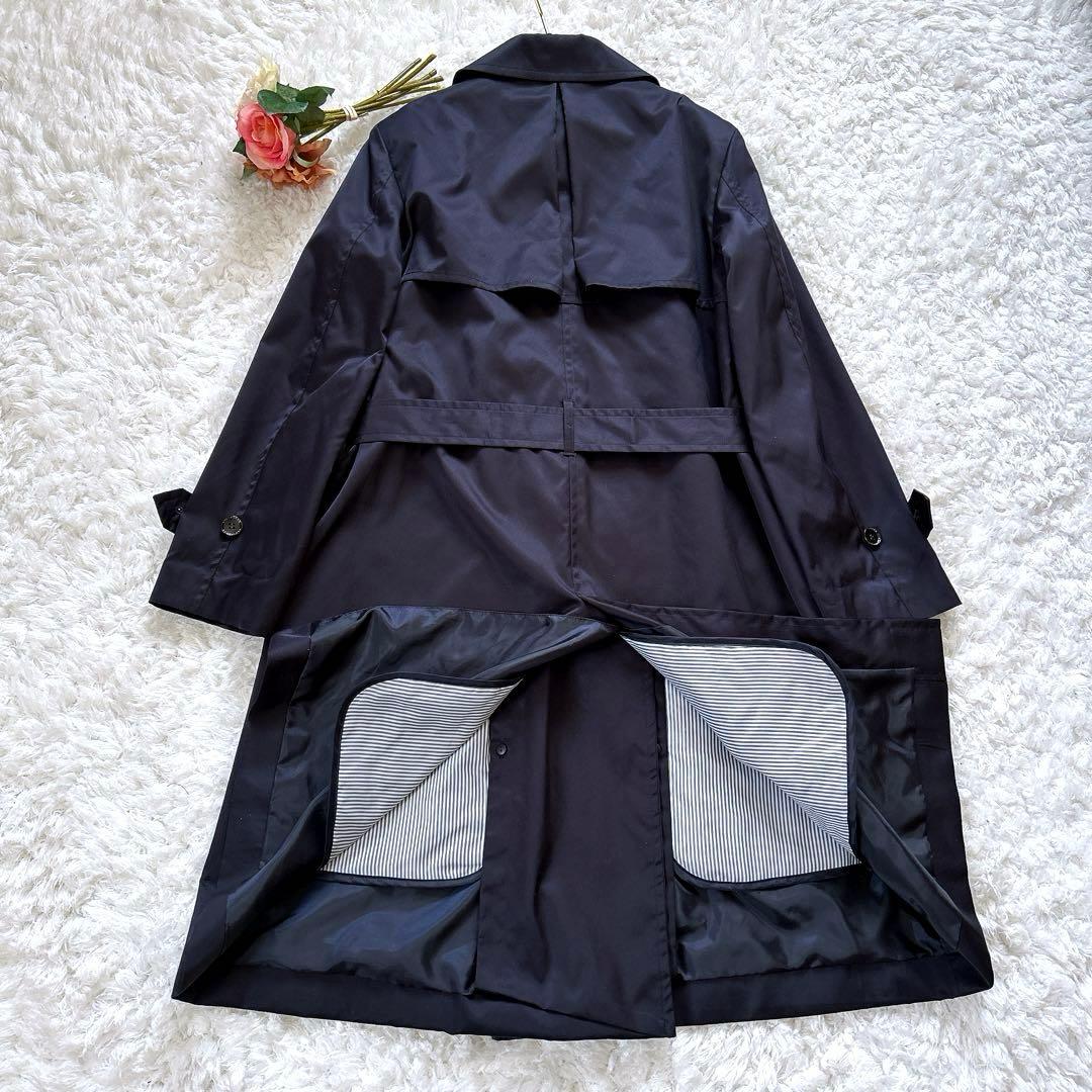 man様 極美品 近年 ニューヨーカー スプリングコート ネイビー 9