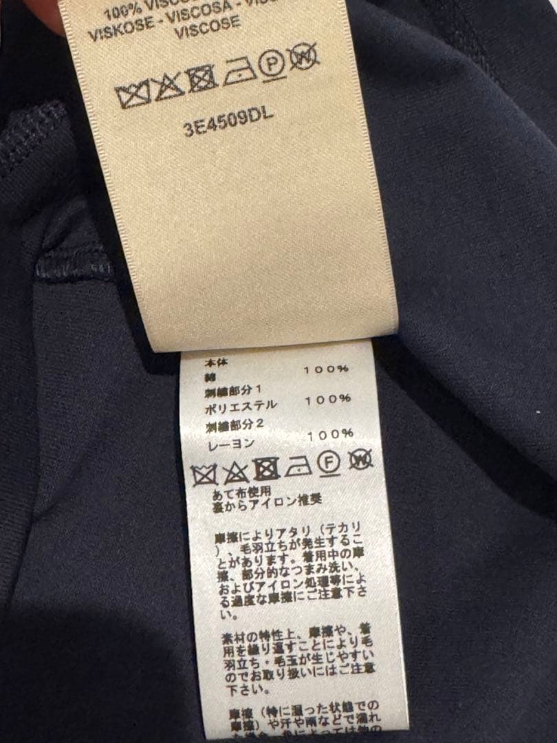 HERMES エルメス　ネイビー Tシャツワンピース　36