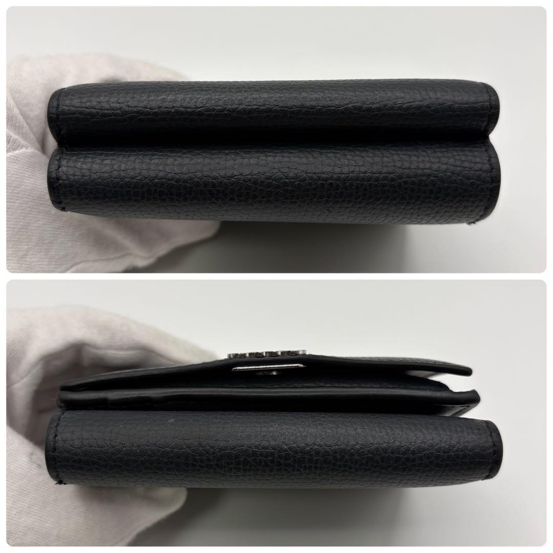 LOEWE ロエベ トライフォールドウォレット ブラック 財布 現行