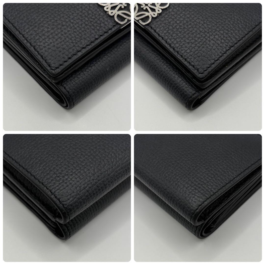 LOEWE ロエベ トライフォールドウォレット ブラック 財布 現行