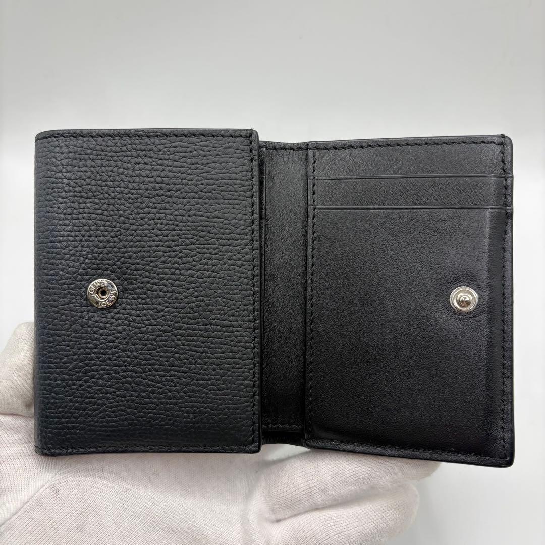 LOEWE ロエベ トライフォールドウォレット ブラック 財布 現行