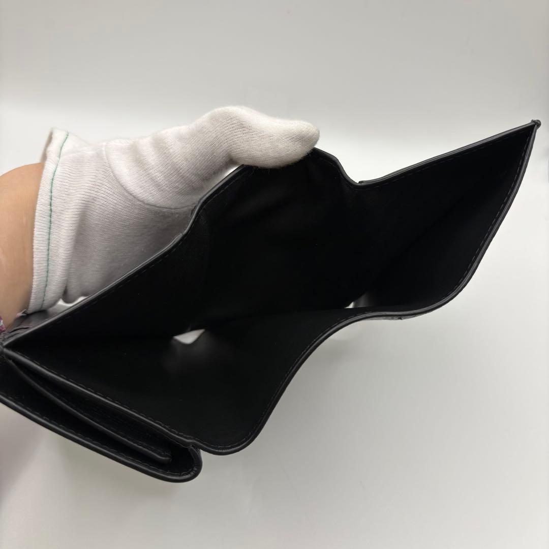 LOEWE ロエベ トライフォールドウォレット ブラック 財布 現行
